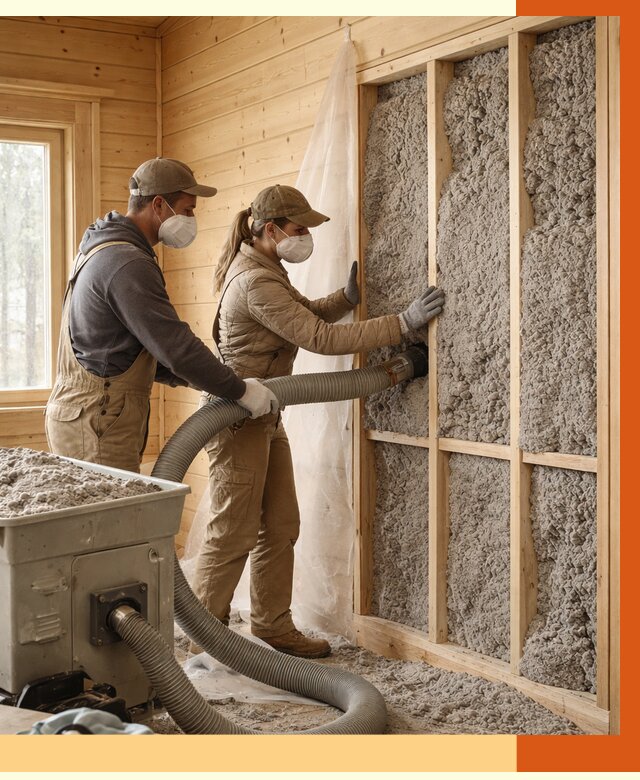 Утепление дачного дома эковатой в Великом Устюге от 1476 руб./м2 — комплексно, ТепломастерВлс