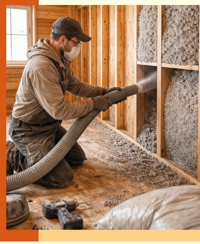 Утепление дачного дома эковатой в Великом Устюге — быстро и надёжно