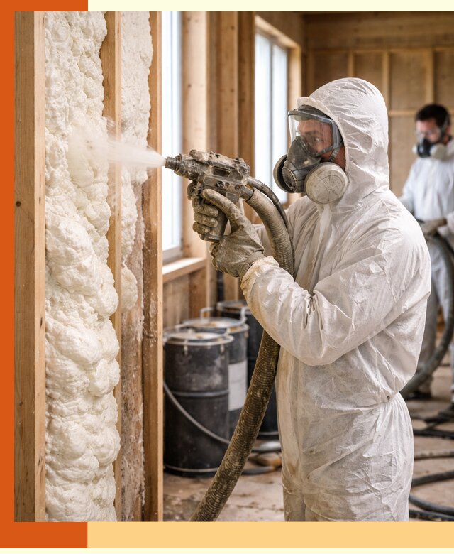 Утепление каркасного дома пенополиуретаном в Великом Устюге