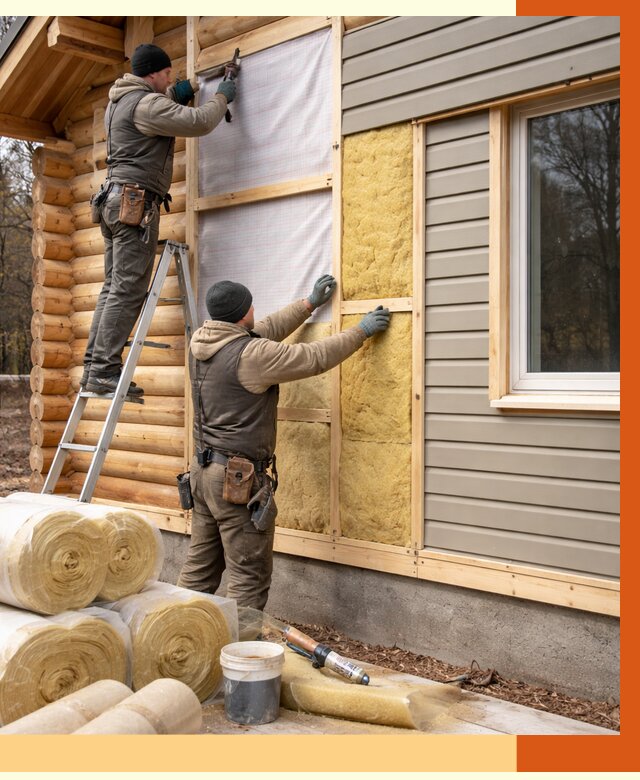 Утепление деревянного дома в Великом Устюге от 6311 руб./м2 — заказать работы | ТепломастерВлс