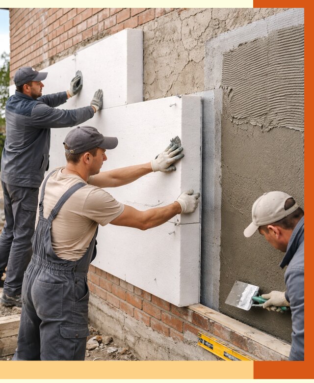 Утепление кирпичного дома в Великом Устюге от 4275 руб. под ключ | ТепломастерВлс