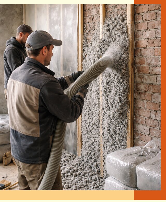 Утепление кирпичного дома эковатой в Великом Устюге от 2392 руб./м² | ТепломастерВлс