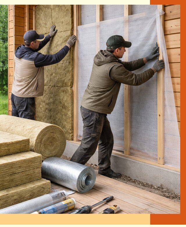 Утепление дома из двойного бруса в Великом Устюге от 4886 руб./м² — ТепломастерВлс под ключ