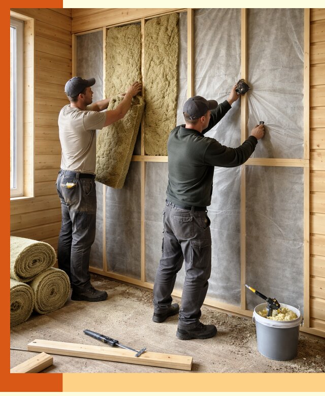 Утепление дома из минибруса в Великом Устюге: комплексные теплоизоляционные работы