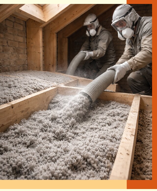 Утепление коттеджа эковатой в Великом Устюге от 2545 руб./м² — комплексная задувка и монтаж | ТепломастерВлс