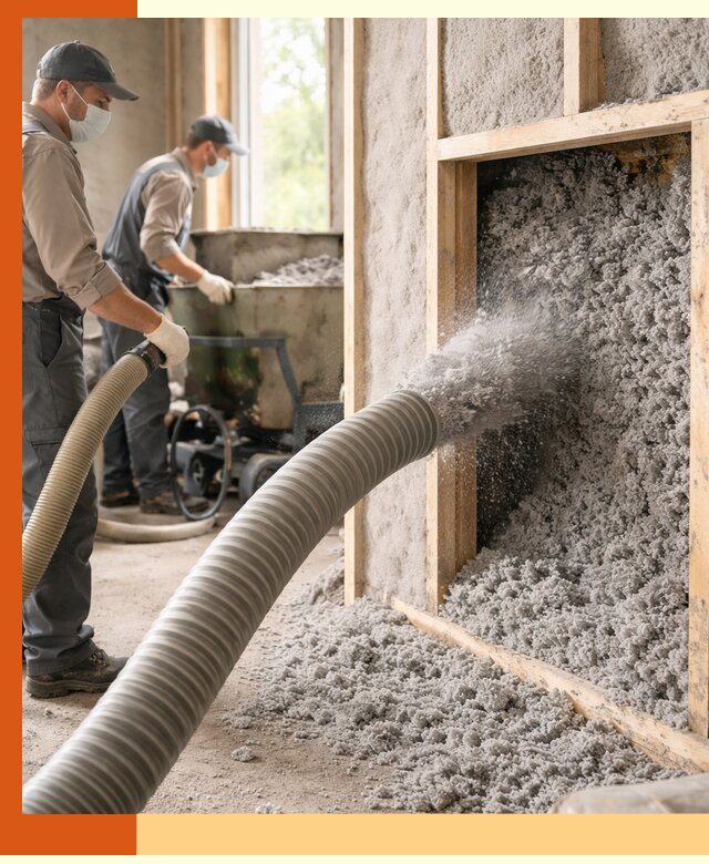 Утепление коттеджа эковатой в Великом Устюге с гарантией качества