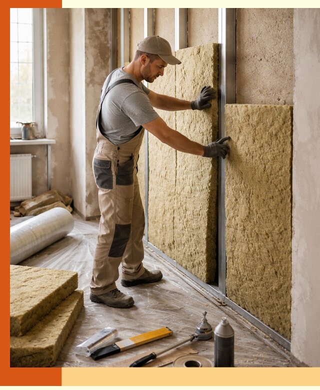 Утепление квартиры в Великом Устюге — комплексная теплоизоляция стен и полов