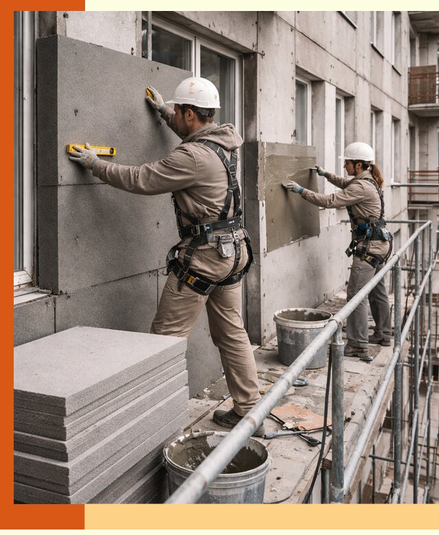 Утепление квартиры снаружи под ключ в Великом Устюге