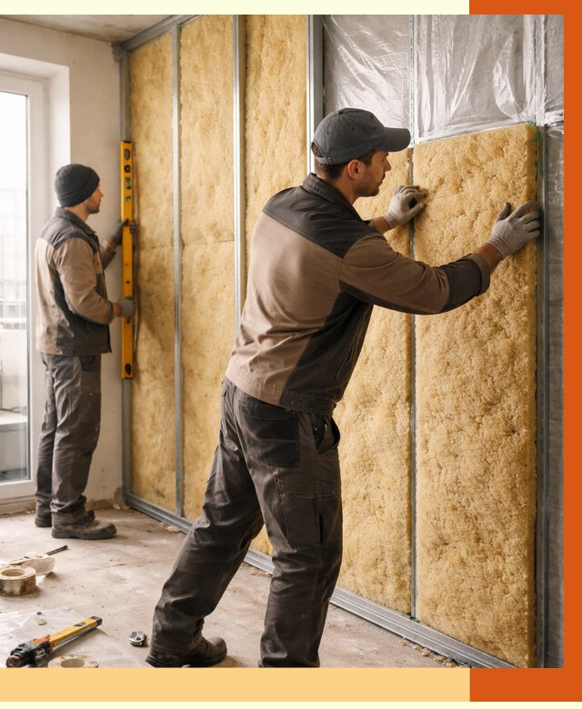 Утепление квартиры изнутри в Великом Устюге от 4428 руб. за м2 | Проф. работы ТепломастерВлс