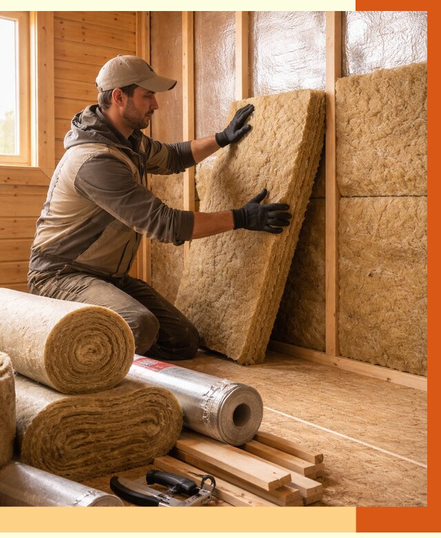 Утепление бани в Великом Устюге под ключ от 4581 руб./м2 — утеплить потолок, пол и стены | ТепломастерВлс