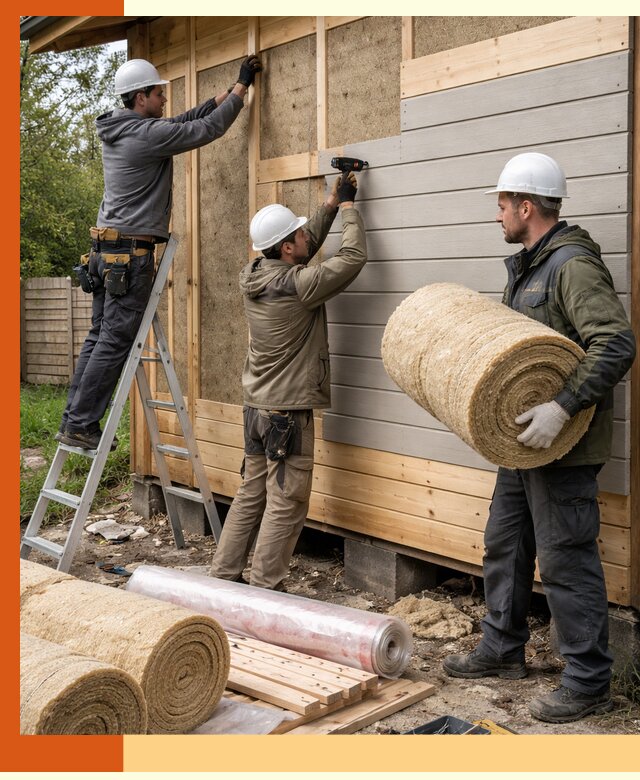 Утепление бани снаружи в Великом Устюге профессионально и надежно