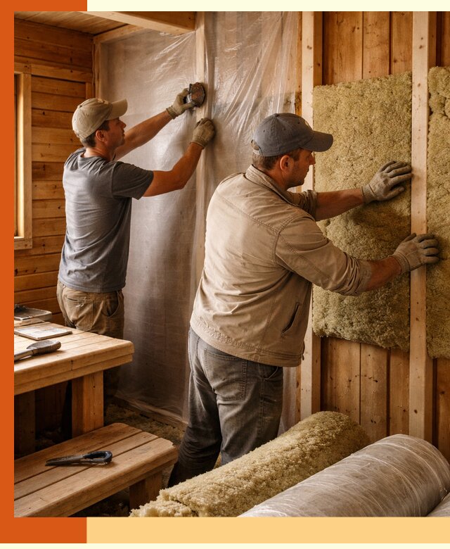 Утепление бани изнутри в Великом Устюге качественно и недорого