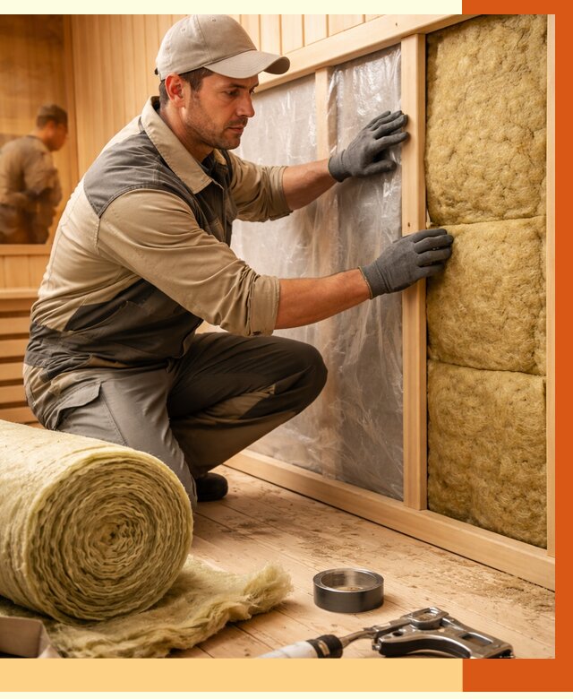 Утепление сауны изнутри в Великом Устюге от 6616 руб. за м2 | ППУ, под ключ — ТепломастерВлс