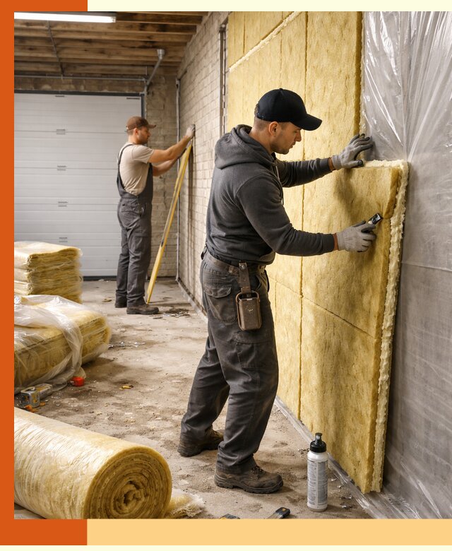 Утепление гаража под ключ в Великом Устюге — все виды теплоизоляции