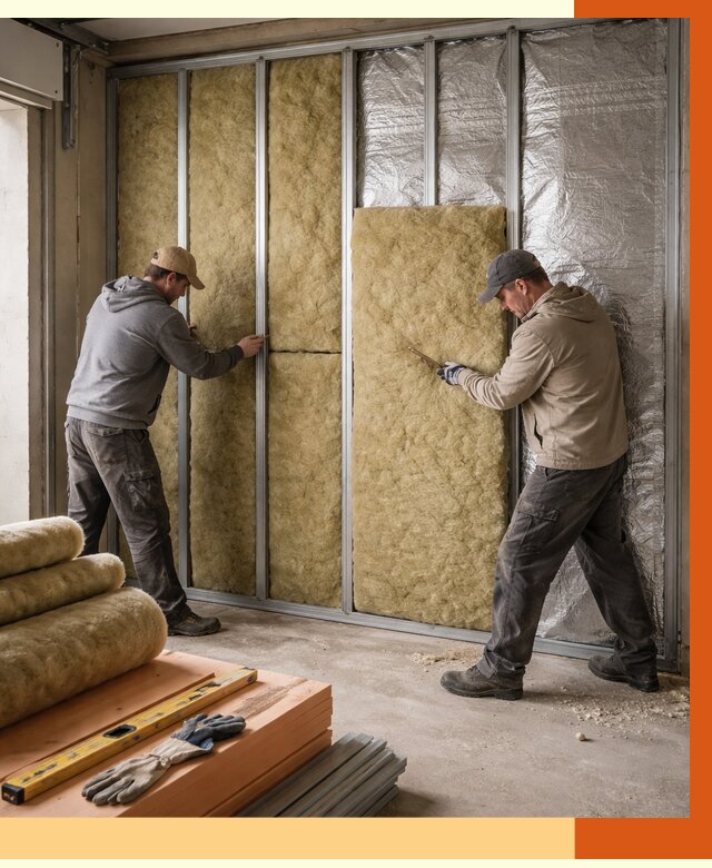 Утепление гаража изнутри в Великом Устюге от 7634 руб/м2 — работы и цена | ТепломастерВлс