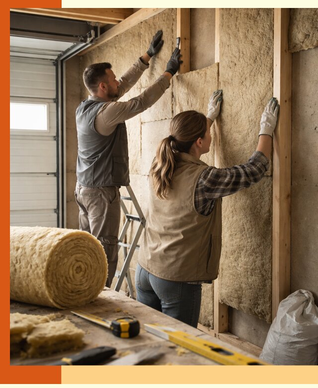 Утепление гаража изнутри в Великом Устюге: быстро и надежно