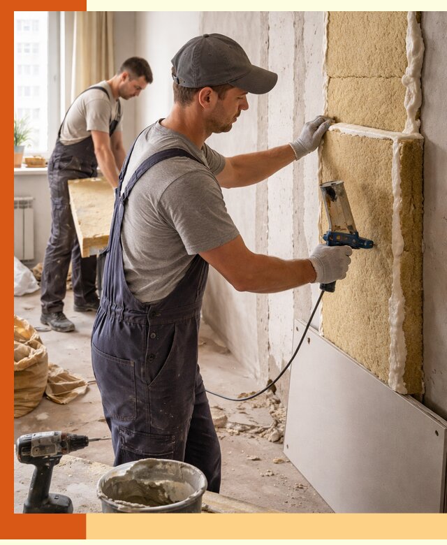 Утепление стен изнутри в Великом Устюге — качественно и эффективно