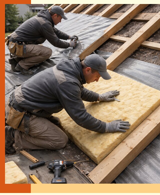 Профессиональное утепление крыши в Великом Устюге качественно и надежно