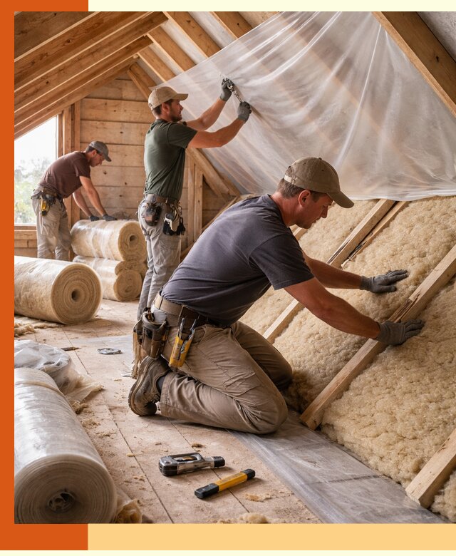 Утепление крыши изнутри в Великом Устюге: профессионально и надежно