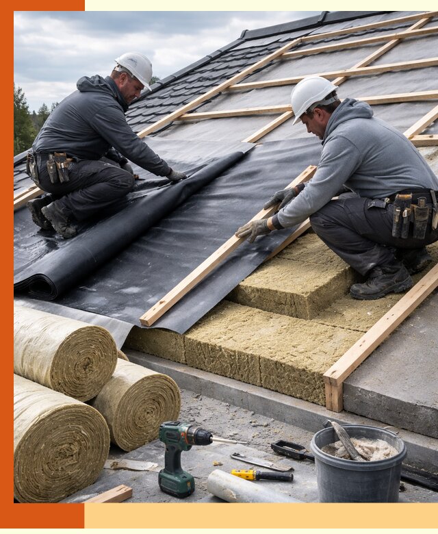 Утепление крыши снаружи в Великом Устюге: профессиональная теплоизоляция