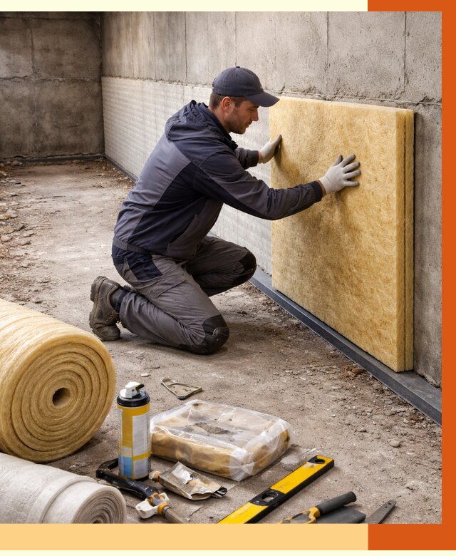 Утепление фундамента изнутри в Великом Устюге от 4275 руб./м2 — работы под ключ | ТепломастерВлс