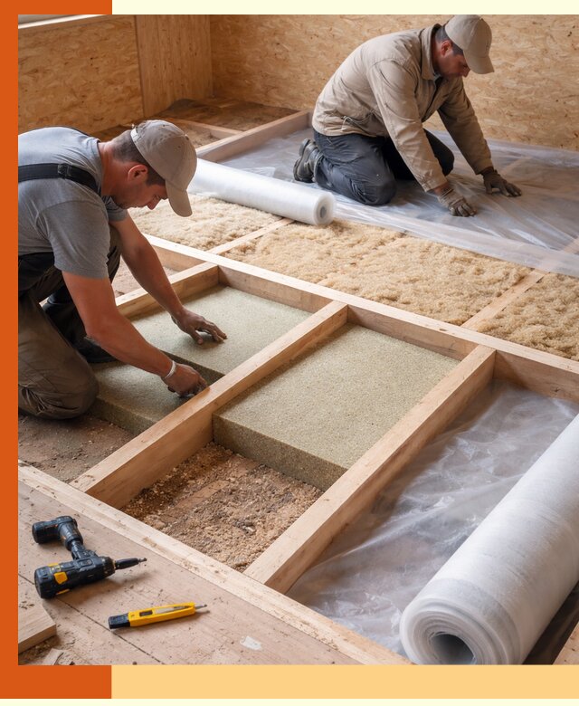 Профессиональное утепление деревянного пола в Великом Устюге