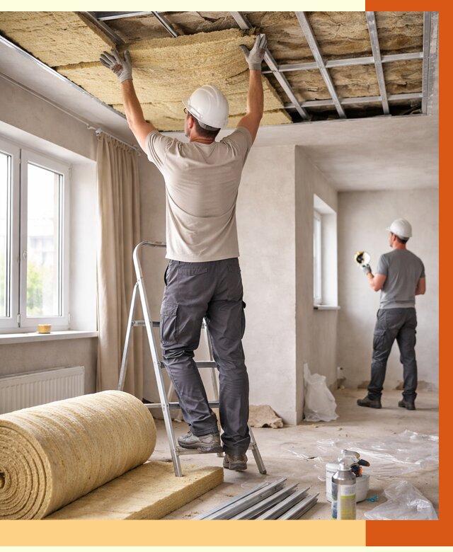 Утепление потолка в частном доме в Великом Устюге от 967 руб./м² — работы под ключ | ТепломастерВлс