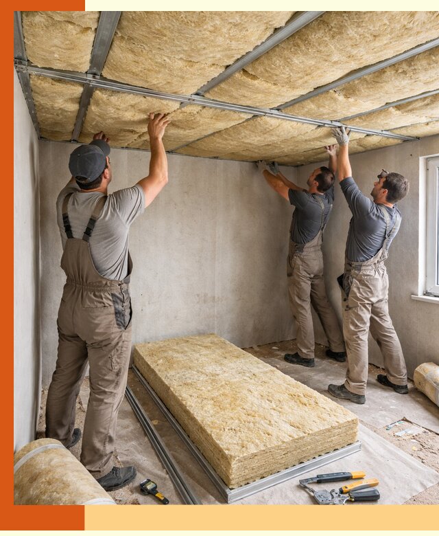 Утепление потолка в Великом Устюге — тепло и без сквозняков