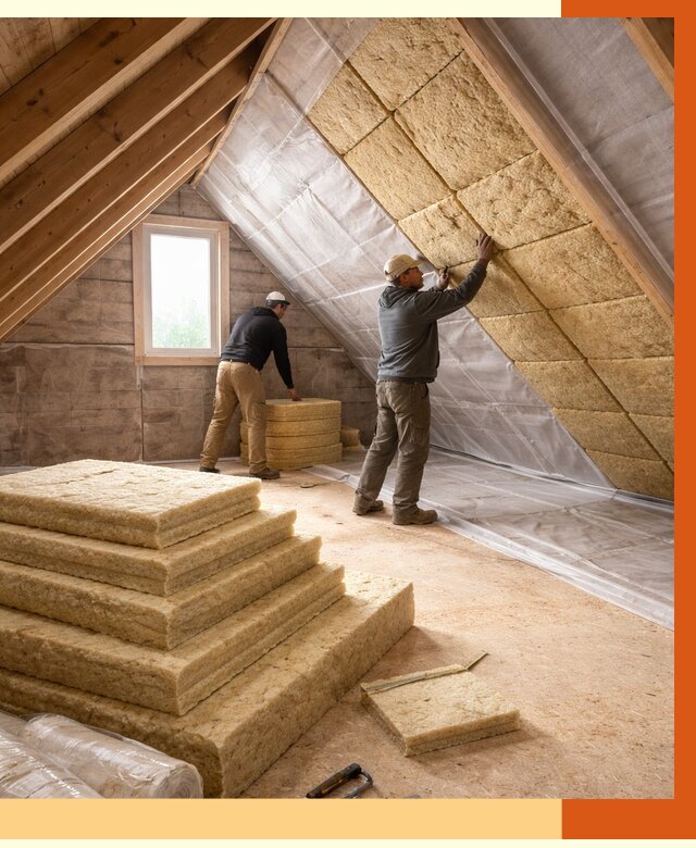 Утепление мансарды в Великом Устюге от 2545 руб/м2 — комплексно и под ключ | ТепломастерВлс