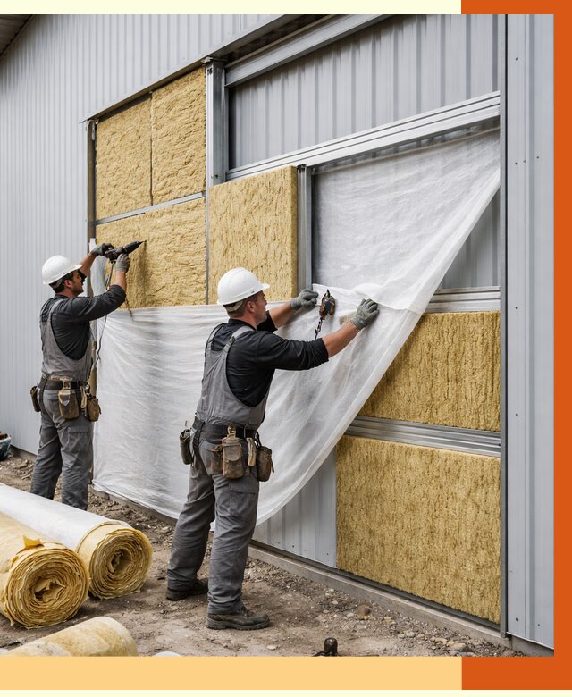 Утепление металлического склада в Великом Устюге от 4581 руб/м2 — комплексное утепление под ключ | ТепломастерВлс