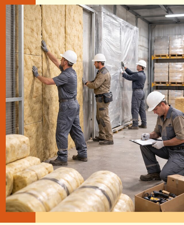 Утепление склада готовой продукции в Великом Устюге качественно и быстро