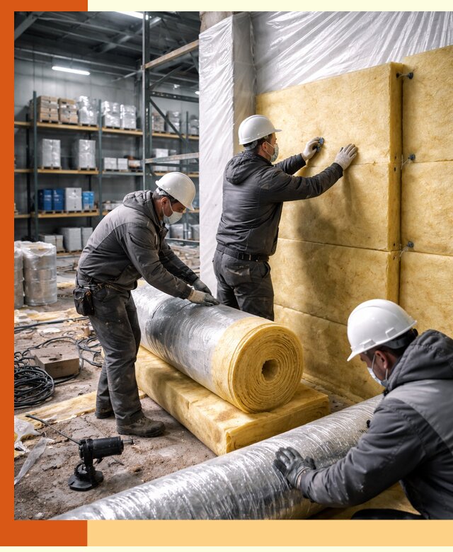 Утепление склада химсырья в Великом Устюге: безопасная и эффективная изоляция