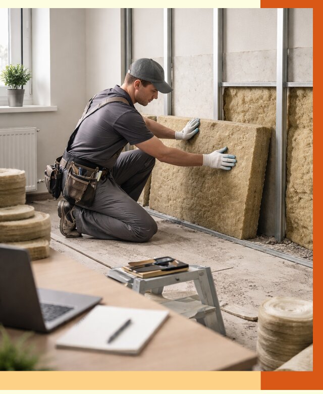 Утепление офиса в Великом Устюге от 4581 руб/м2 — комплексное утепление офиса под ключ | ТепломастерВлс