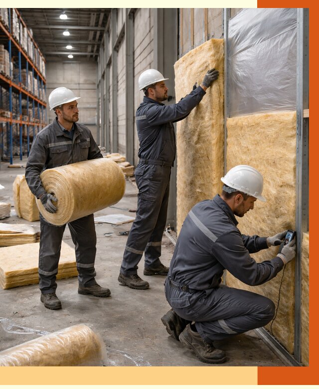 Утепление логистического центра в Великом Устюге от 4581 руб/м² под ключ | ТепломастерВлс