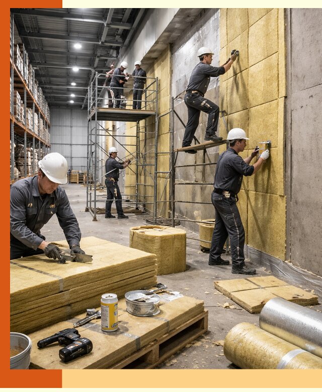 Утепление логистического центра в Великом Устюге качественно и экономично