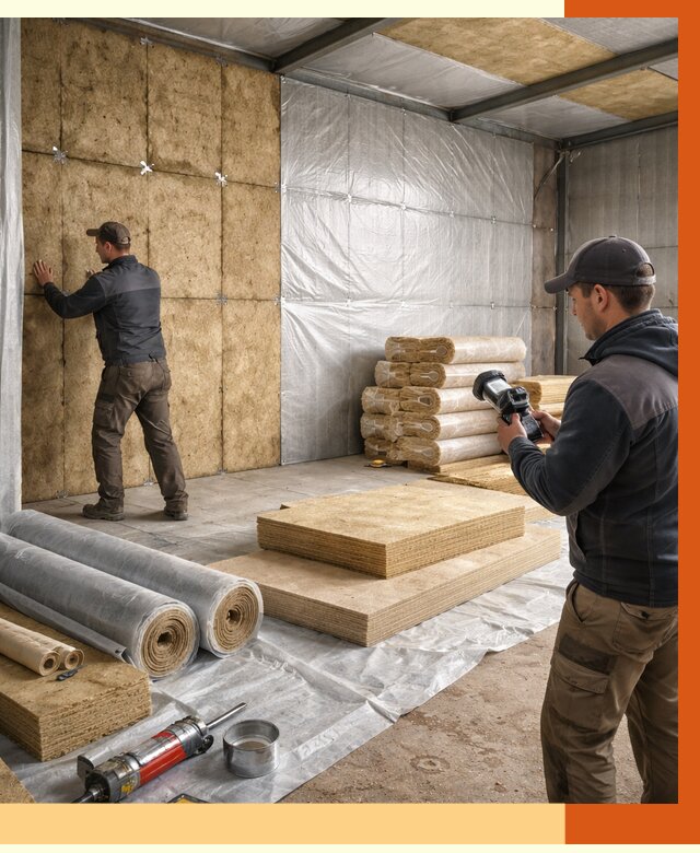 Утепление теплого склада в Великом Устюге под ключ от 11706 руб/м² | ТепломастерВлс