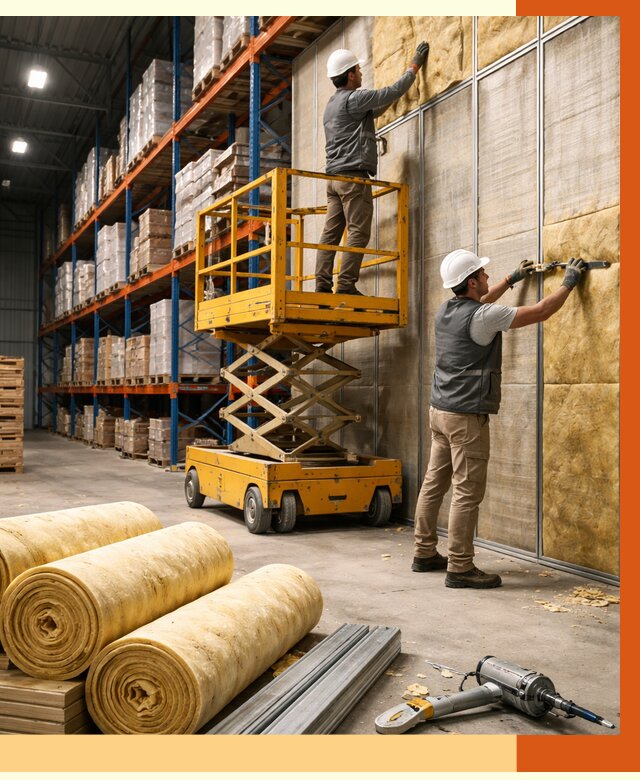 Утепление торгового склада в Великом Устюге от 3257 руб/м2 — комплексно и под ключ | ТепломастерВлс