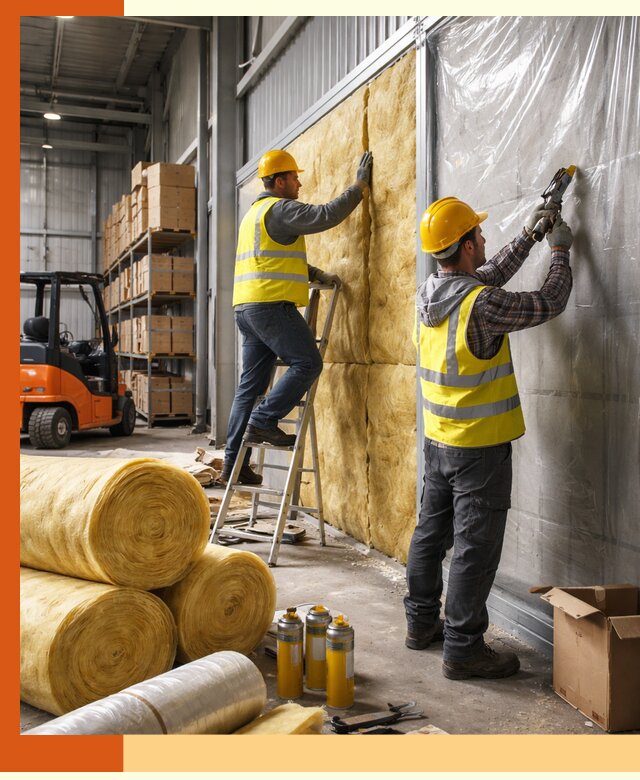 Утепление склада с техникой в Великом Устюге под ключ