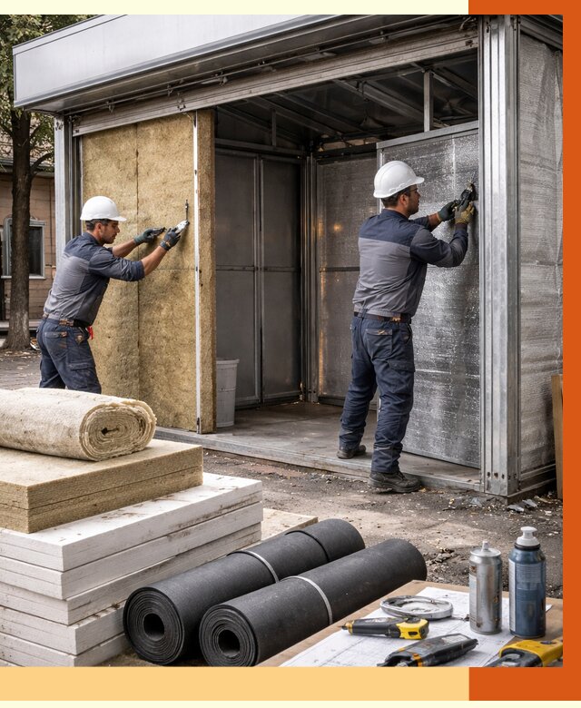 Утепление павильона шаурма в Великом Устюге под ключ от 1221 руб. за м² | ТепломастерВлс