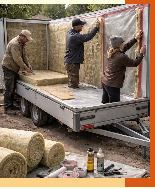 Утепление прицепа в Великом Устюге под ключ от 12724 руб. — комплекс от ТепломастерВлс