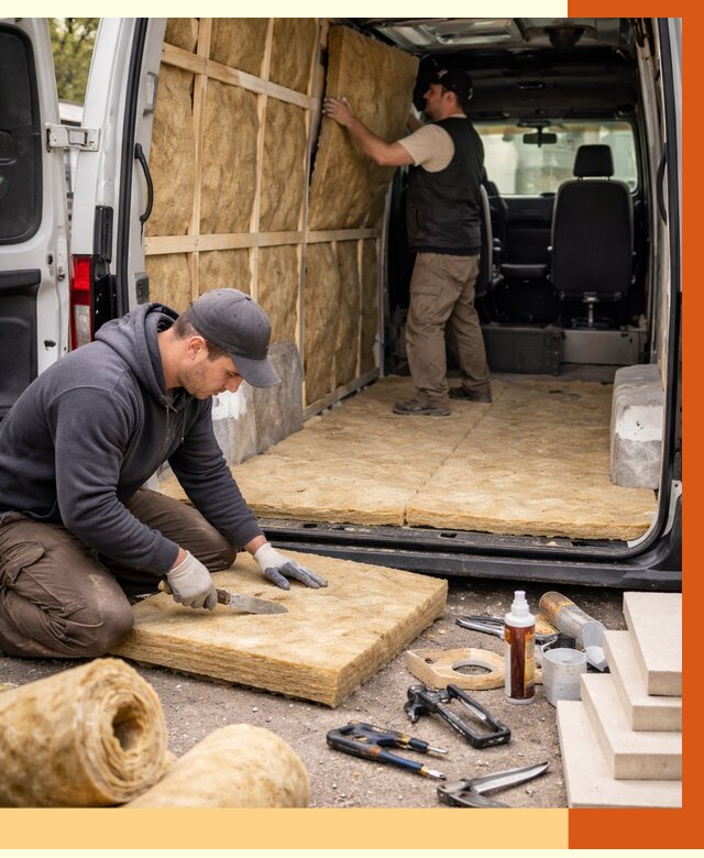 Утепление кемпера в Великом Устюге под ключ от 12215 руб. — профессионально | ТепломастерВлс