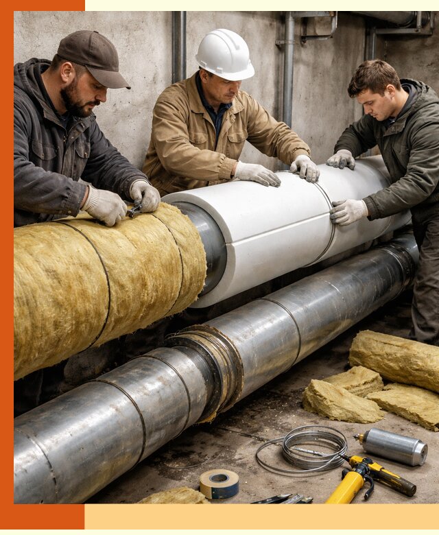 Утепление трубопровода в Великом Устюге с гарантией энергоэффективности