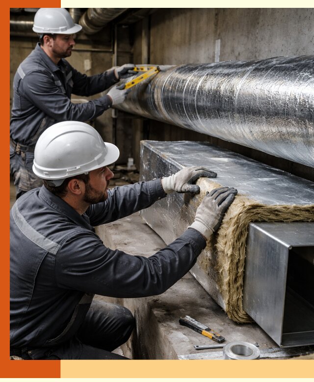 Профессиональное утепление воздуховодов и теплоизоляция в Великом Устюге