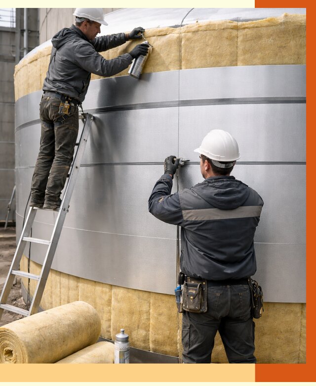 Утепление цистерны в Великом Устюге пенополиуретаном от 14760 руб. под ключ | ТепломастерВлс