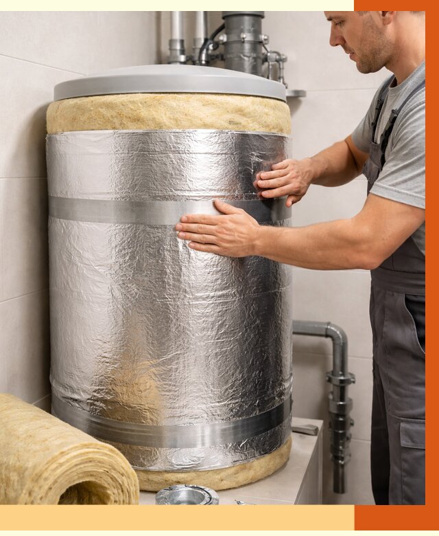 Утепление бойлера в Великом Устюге от 4581 руб. под ключ | Утепление ППУ | ТепломастерВлс