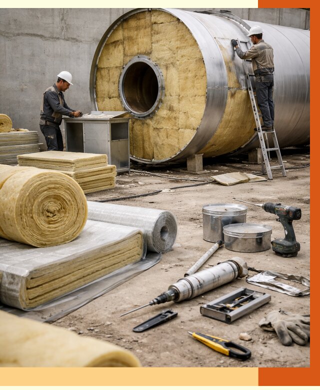 Утепление резервуара с топливом в Великом Устюге от 27992 руб. под ключ | ТепломастерВлс