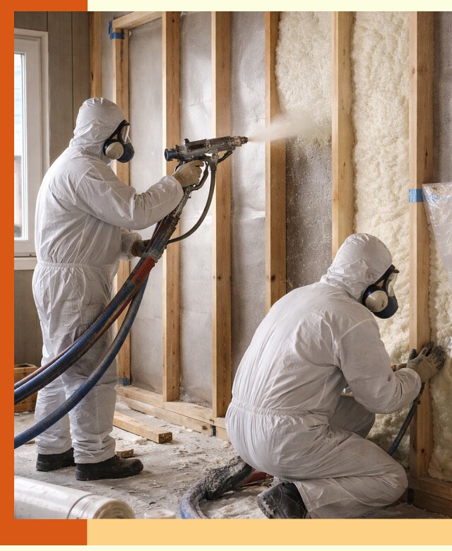 Утепление каркасной стены ППУ в Великом Устюге для домов и коттеджей