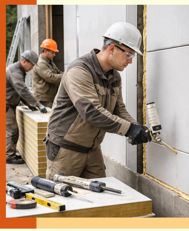 Утепление сэндвич-панелей пенополиуретаном в Великом Устюге