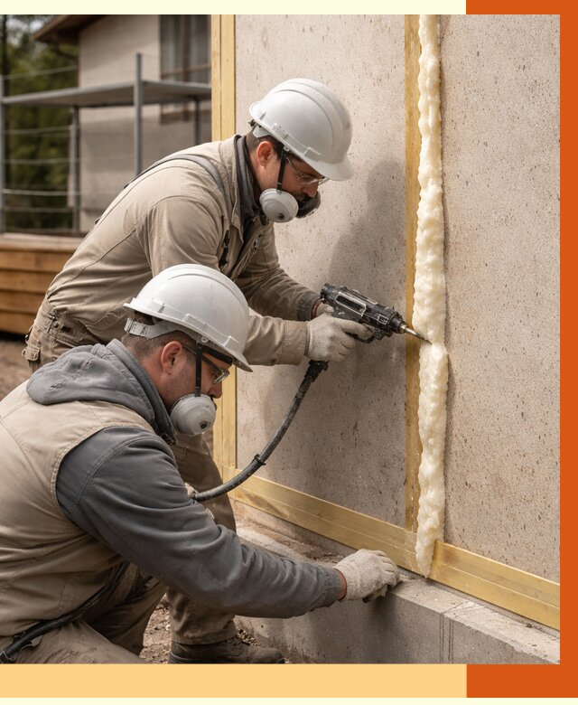 Утепление сип панелей ППУ в Великом Устюге от 4886 руб. под ключ | ТепломастерВлс