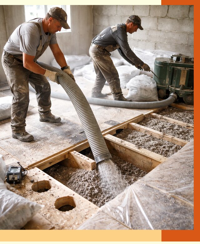 Заполнение пустот перекрытий в Великом Устюге от 4581 руб. под ключ | ТепломастерВлс